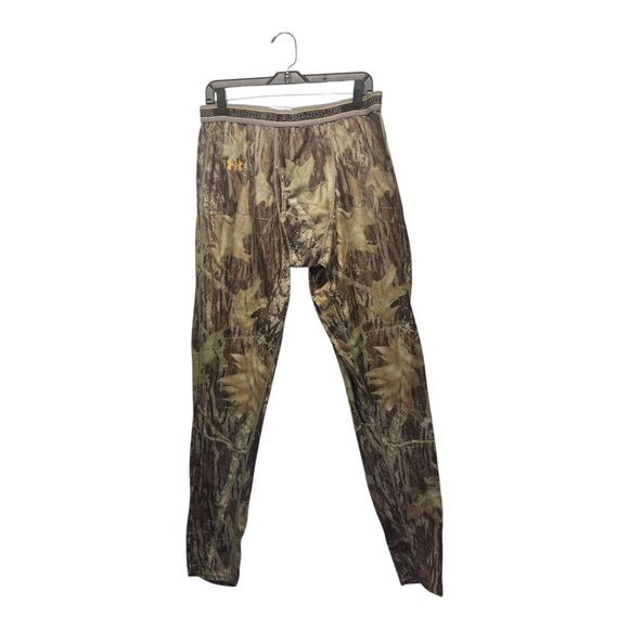 Under Armour Mens ColdGear Odorblock Mossy Oak Camo Leggings 3XL Outdoor Hunting - Picture 1 of 5